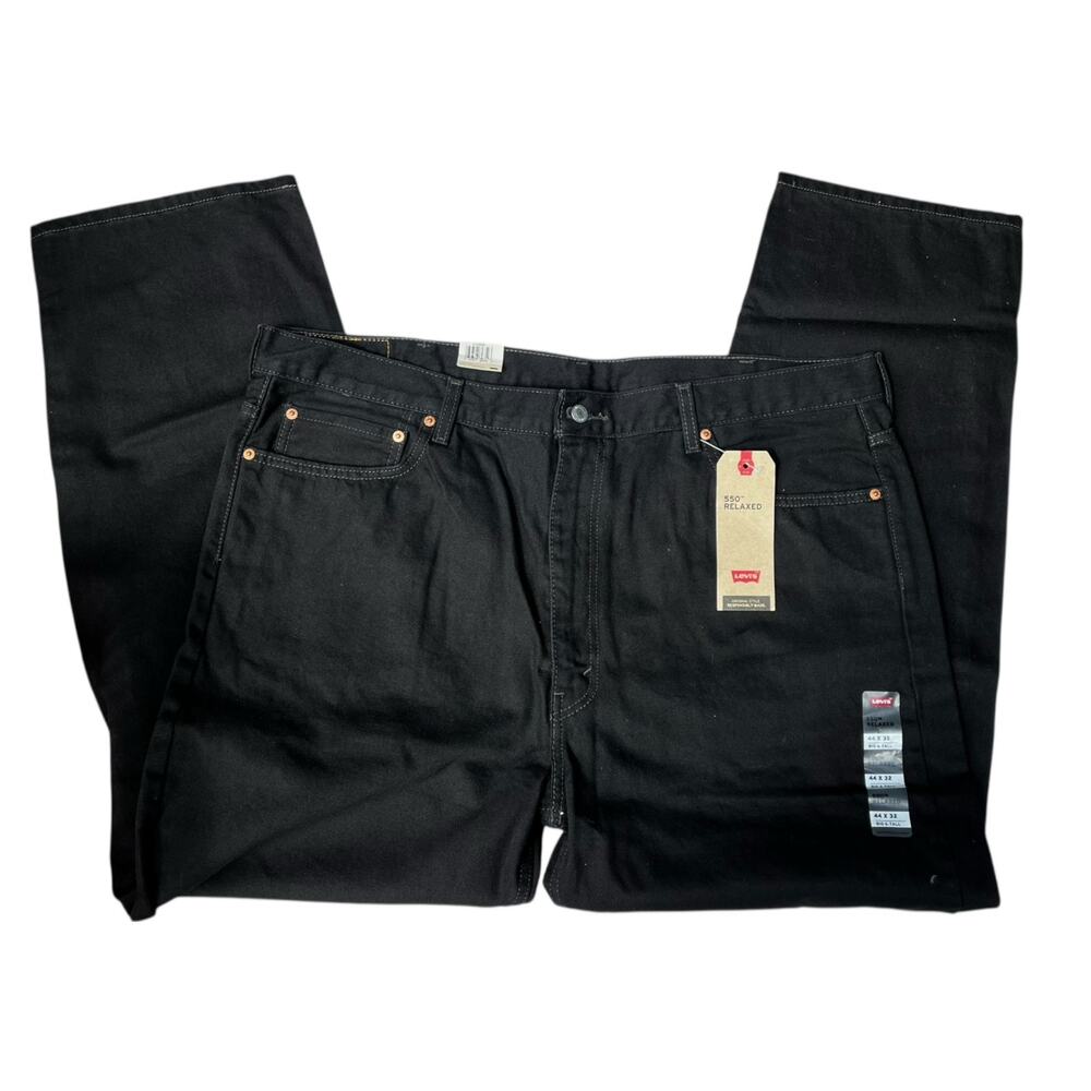 Levi's 550 Relaxed Jeans | Mens 44 x 32 Black NWT (Big & Tall) - Picture 6 of 13